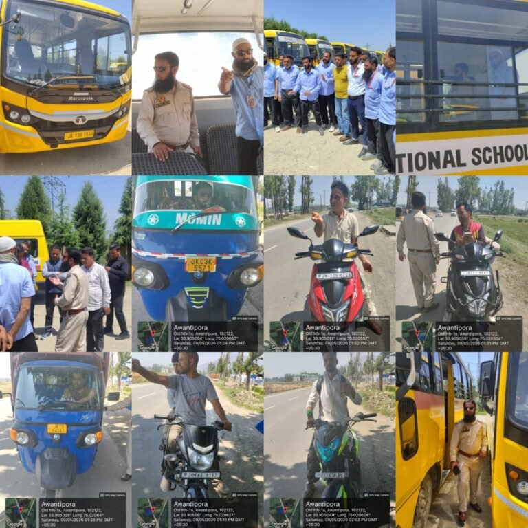 MVD Pulwama Conducts Safety Audit of School Transport