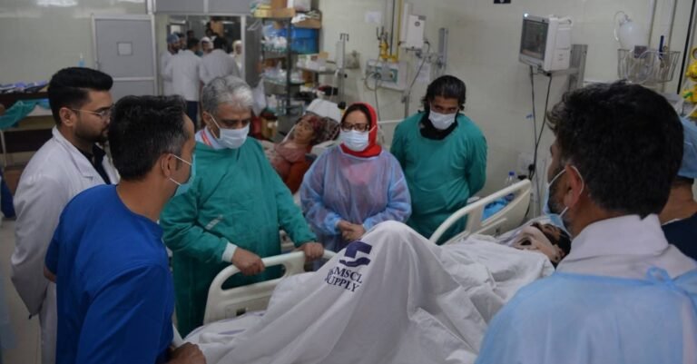 Sakeena Itoo visits JVC Hospital Bemina, inquires about well being of injured Journalist Ubaid Malik