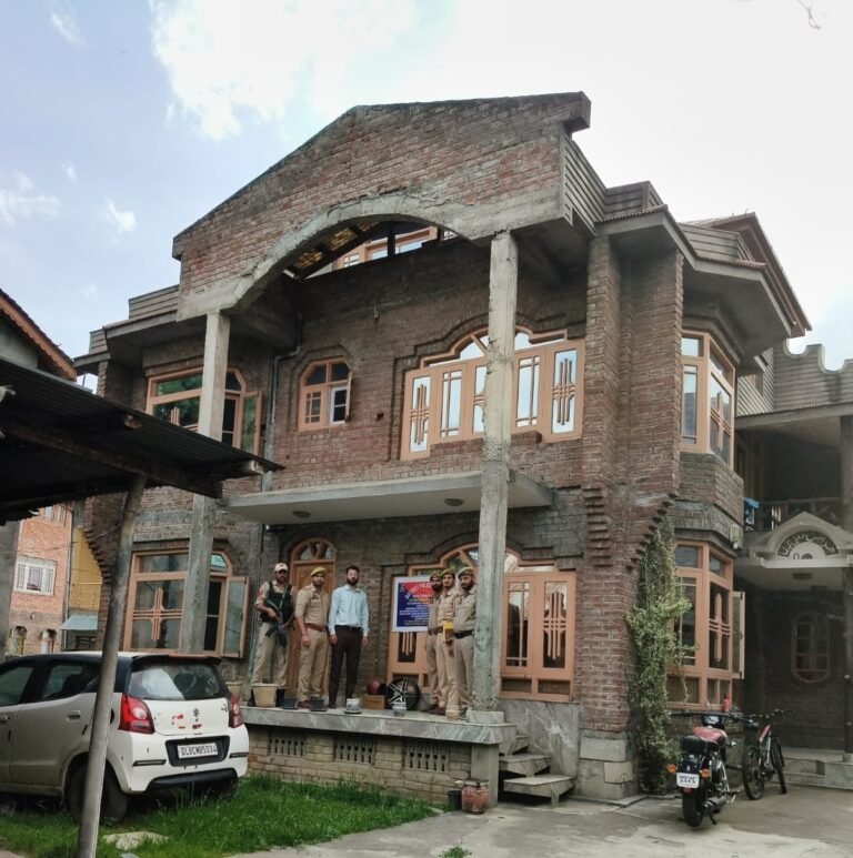 Srinagar Police attach properties worth 5 Crore in crackdown on drug networks