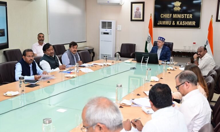 CM Omar Reviews PMGSY Works, Stresses Timely Road Completion