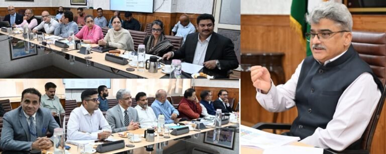 CS reviews progress of health sector reforms in J&K