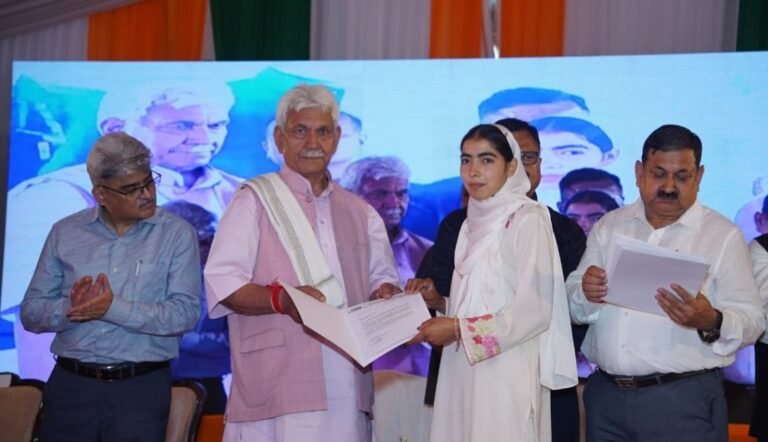 LG visits Vibrant Village Nangali in Poonch