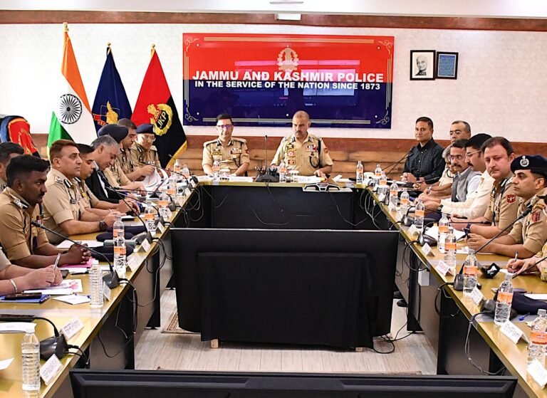 DGP J&K Chairs Security Review Meeting Ahead of SANJY-2026 at PCR Kashmir