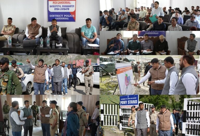 Div Com Kashmir visits Baltal, takes spot appraisal of arrangements for SANJY-2026 along Baltal axis