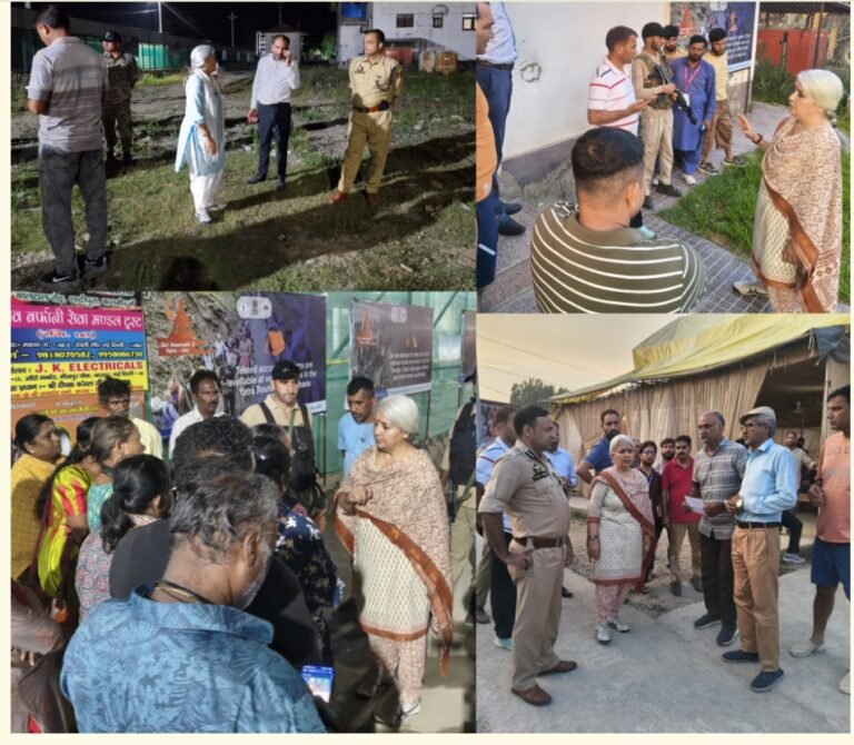 DC, SSP review Shri Amarnath Ji Yatra arrangements at Shadipora Transit Camp