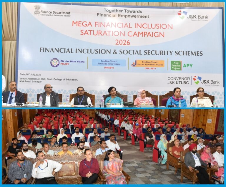 J&K Bank convenes Mega Financial Inclusion Saturation Campaign 2026 in Srinagar