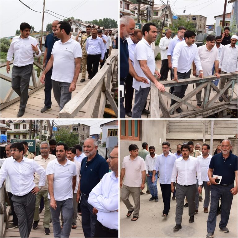 CEO SSCL conducts extensive inspection of historic Water Channels across Srinagar