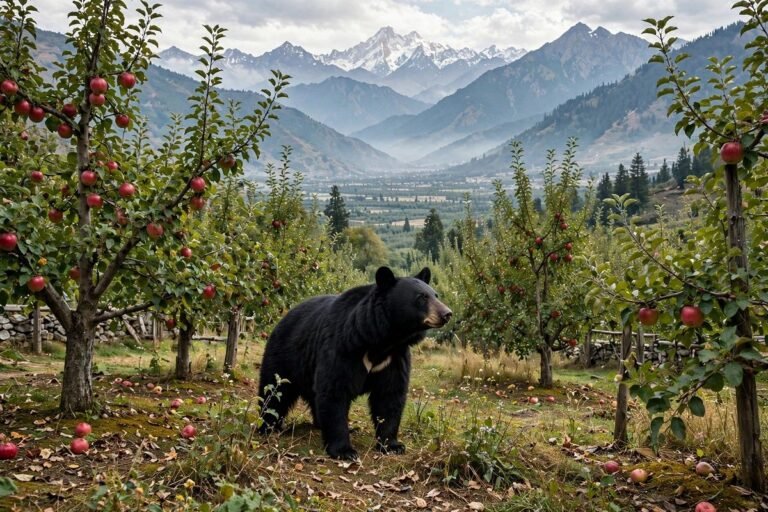 Bear Attack Leaves Two Injured in Kulgam Orchard