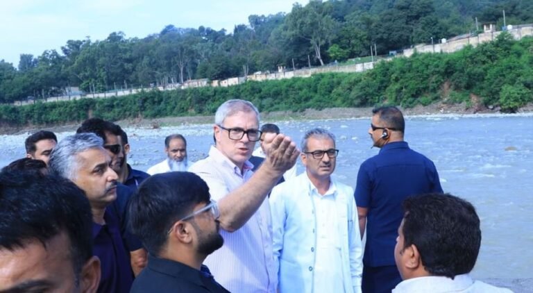 Chief Minister Omar Abdullah visits flood-affected Rajouri, reviews damage; meets affected families