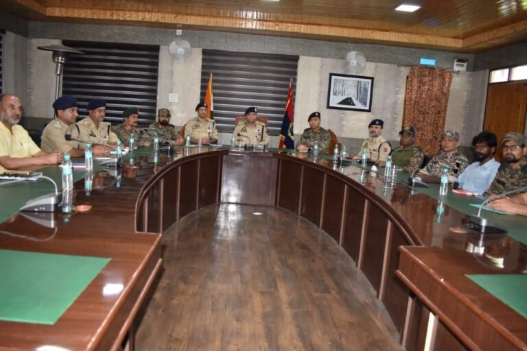 Security review meeting held in Bandipora ahead of Independence day 2026 celebrations