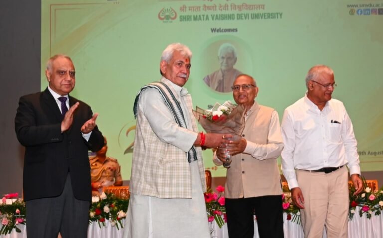 Lieutenant Governor Addressed 23rd Foundation Day of Shri Mata Vaishno Devi University