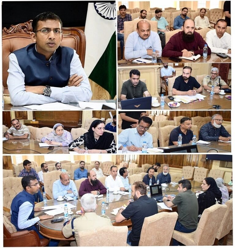 Div Com Kashmir reviews arrangements for 18th Harmuk Gangbal Yatra