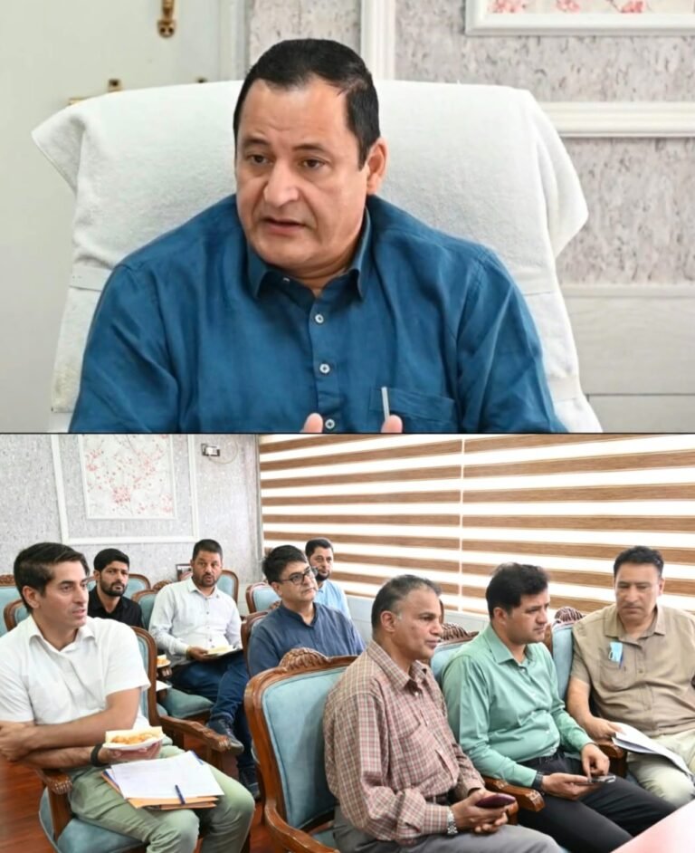 Javid Dar reviews Forest, PMGSY projects in Rafiabad