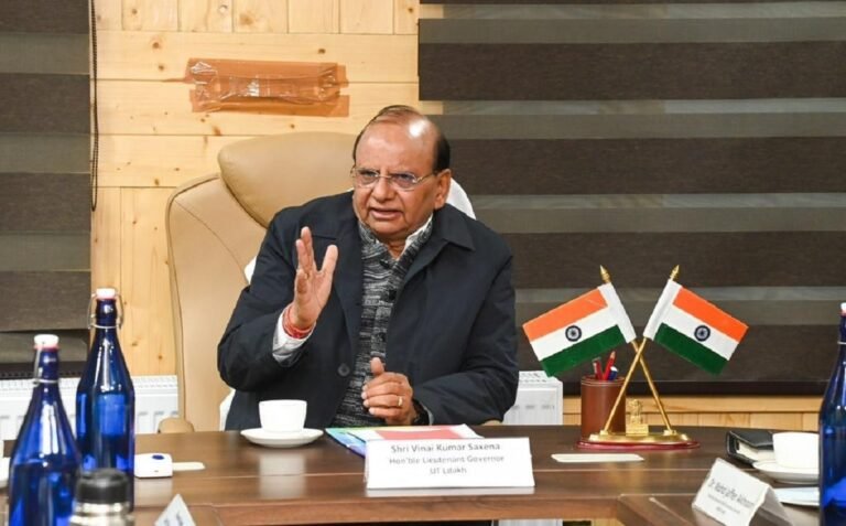 Ladakh LG Saxena Gets J&K Charge During Manoj Sinha’s Leave