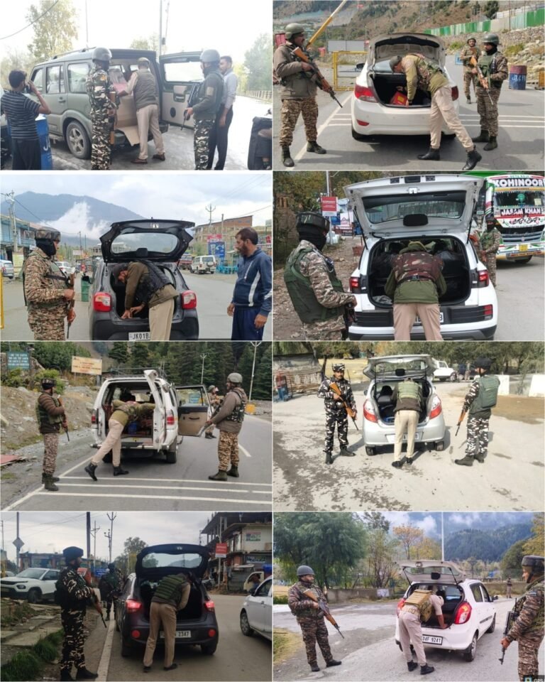 Police Conducts Extensive Vehicle Checking Across Ganderbal To Strengthen Security Measures
