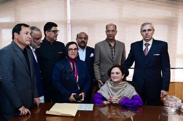 CM Omar Abdullah visits newly inducted Cabinet colleagues at Civil Secretariat